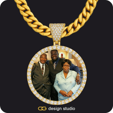 Custom Photo Pendant,Chain Upgrade - 10mm Cuban