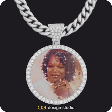 Custom Photo Pendant,Chain Upgrade - 10mm Cuban