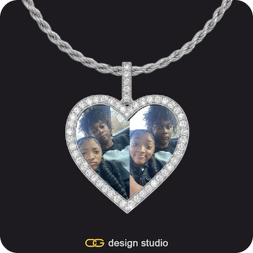 Custom Photo Pendant,Chain Upgrade - 5mm Cuban,Custom Photo Pendant