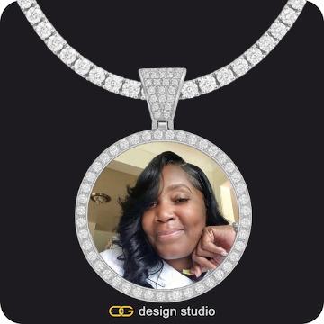 Custom Photo Pendant,Chain Upgrade - Tennis