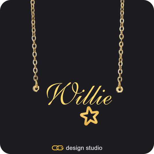 The Essential Name Necklace: Charm