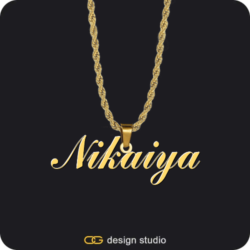 The Essential Name Necklace,Chain Upgrade - Rope