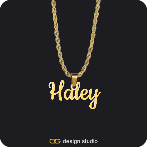 The Essential Name Necklace,Chain Upgrade - Rope