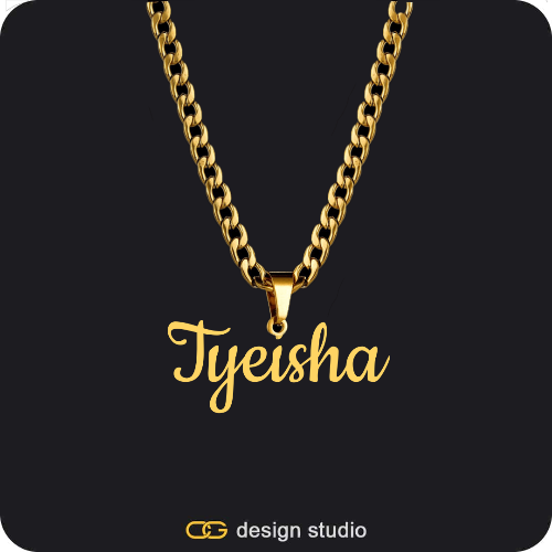 The Essential Name Necklace: Looped,Chain Upgrade - 4mm Curb,The Essential Name Necklace