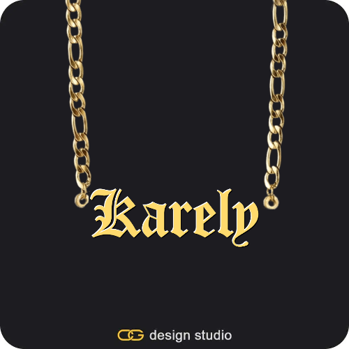 The Essential Name Necklace,Chain Upgrade - Figarro