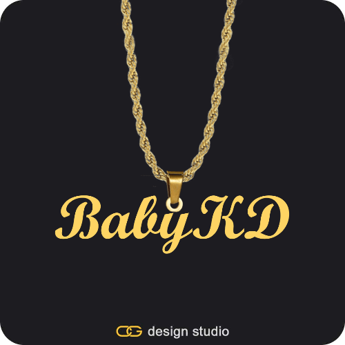 The Essential Name Necklace: Looped,Chain Upgrade - Rope