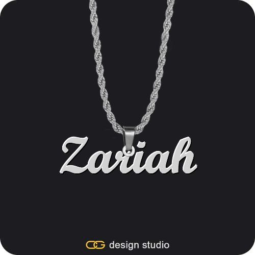 The Essential Name Necklace: Double Layer,The Essential Name Necklace,Chain Upgrade - Rope