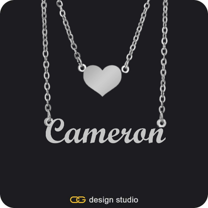 The Essential Name Necklace: Double Layer,The Essential Name Necklace,Chain Upgrade - Rope