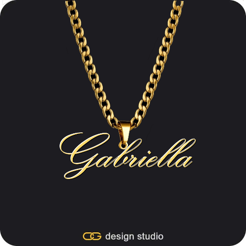 The Essential Name Necklace,Chain Upgrade - 4mm Curb