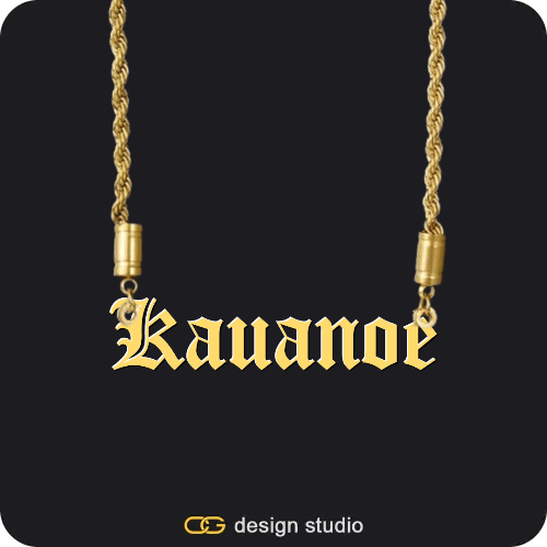 The Essential Name Necklace,Chain Upgrade - Rope