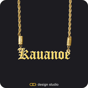 The Essential Name Necklace,Chain Upgrade - Rope