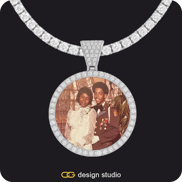 Custom Photo Pendant,Chain Upgrade - Tennis