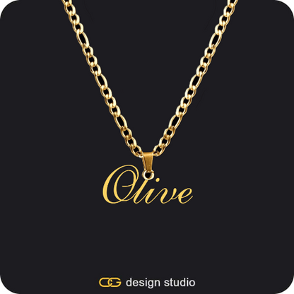 The Essential Name Necklace: Underline,The Essential Name Necklace: Double Layer,Custom Heart Photo Pendant - Silver / Rope,Drip Letter - A / Gold,The Essential Name Necklace: Looped,Chain Upgrade - Figarro