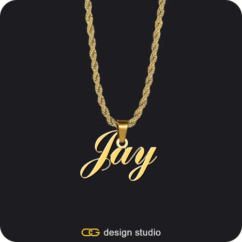 The Essential Name Necklace,Chain Upgrade - Rope