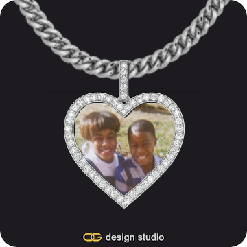Custom Photo Pendant,Pendant Upgrade - Wings Pendant,Chain Upgrade - 5mm Cuban,Custom Photo Pendant,Chain Upgrade - 5mm Cuban