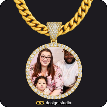 Custom Photo Pendant,Chain Upgrade - 10mm Cuban