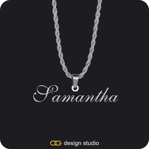 The Essential Name Necklace: Rope Chain