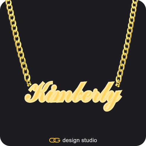 The Spotlight Double Plated Name Necklace