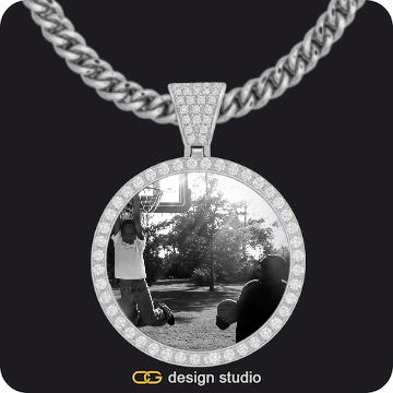 Custom Photo Pendant,Chain Upgrade - 5mm Cuban