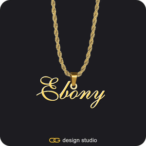 The Essential Name Necklace,Chain Upgrade - Rope