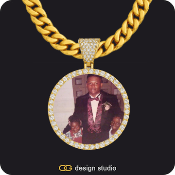 Custom Photo Pendant,Chain Upgrade - 10mm Cuban
