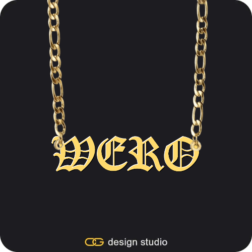 The Essential Name Necklace,Chain Upgrade - Figarro