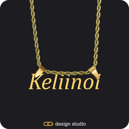 The Essential Name Necklace: Double Loop