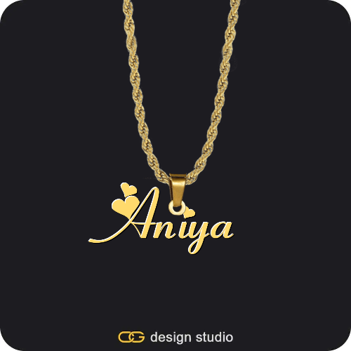 The Essential Name Necklace,Chain Upgrade - Rope