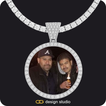 Custom Photo Pendant,Chain Upgrade - Tennis