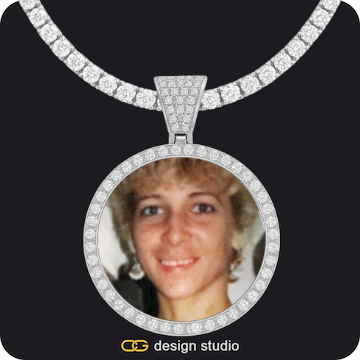 Custom Photo Pendant,Chain Upgrade - Tennis