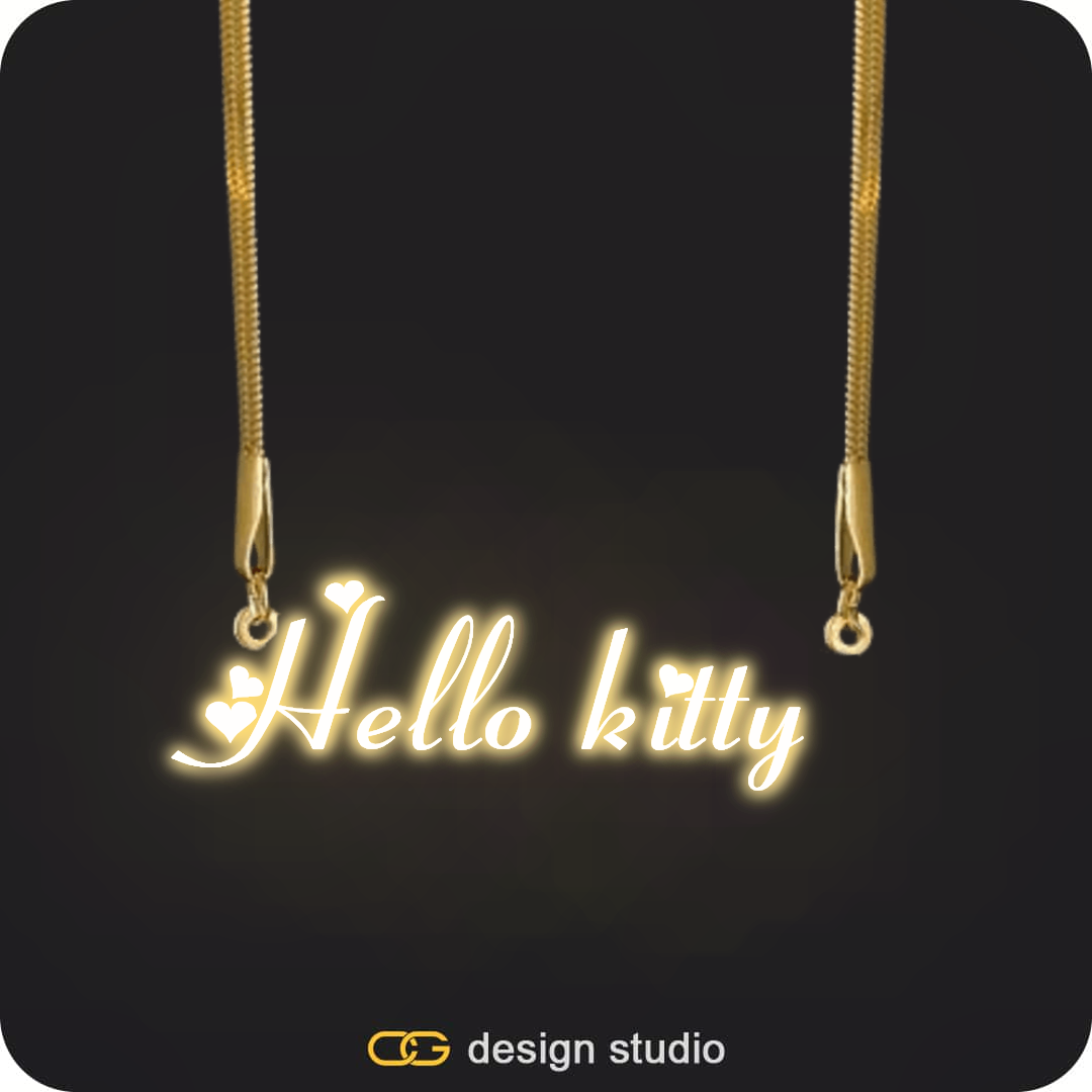 The Essential Name Necklace: Sparkling