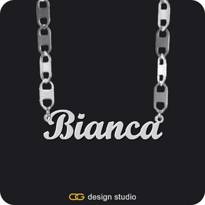 The Essential Name Necklace,Chain Upgrade - Coin