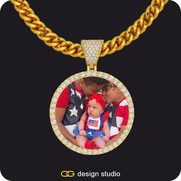 Custom Photo Pendant,Chain Upgrade - 5mm Cuban