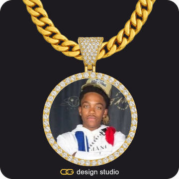Custom Photo Pendant,Chain Upgrade - 10mm Cuban