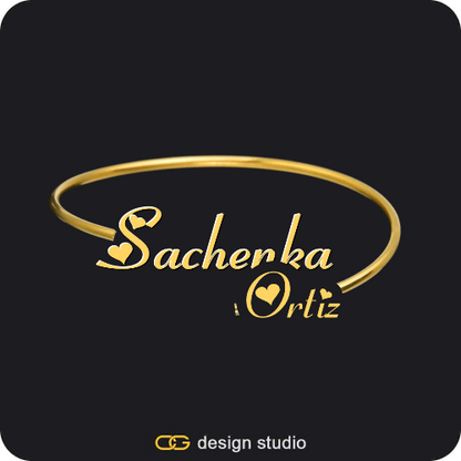 Custom Photo Pendant,Chain Upgrade - Tennis,The Essential Name Bangle