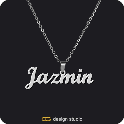 The Essential Name Necklace,The Essential Name Necklace,Item Personalization,Custom Photo Pendant,Chain Upgrade - Tennis