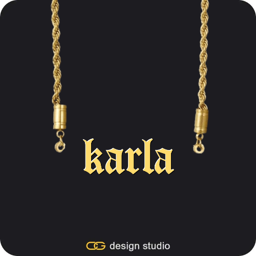 The Essential Name Necklace,Chain Upgrade - Rope