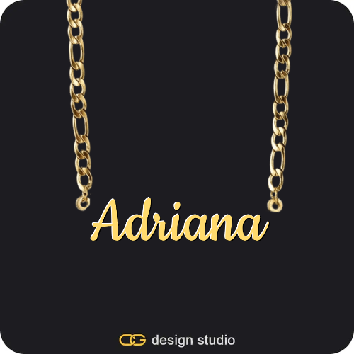 The Essential Name Necklace,Chain Upgrade - Figarro,The Essential Name Necklace