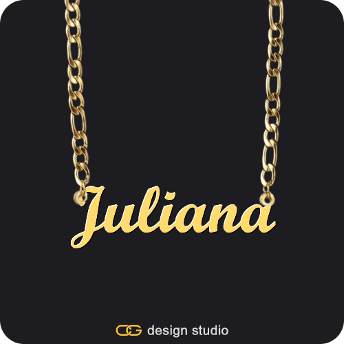 The Essential Name Necklace,Chain Upgrade - Figarro,The Essential Name Necklace,Chain Upgrade - Figarro