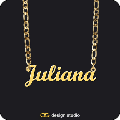 The Essential Name Necklace,Chain Upgrade - Figarro,The Essential Name Necklace,Chain Upgrade - Figarro