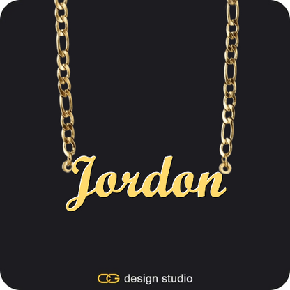 The Essential Name Necklace,Chain Upgrade - Figarro,The Essential Name Necklace,Chain Upgrade - Figarro