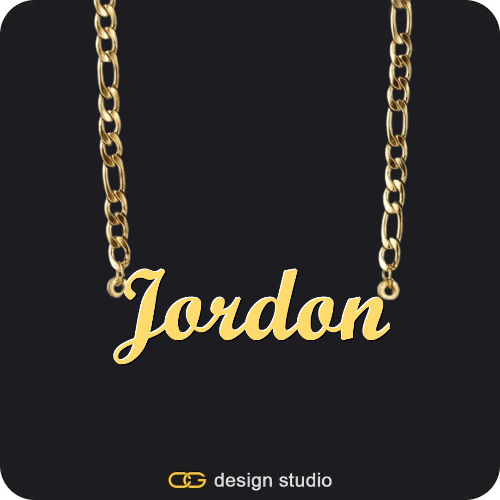 The Essential Name Necklace,Chain Upgrade - Figarro,The Essential Name Necklace,Chain Upgrade - Figarro