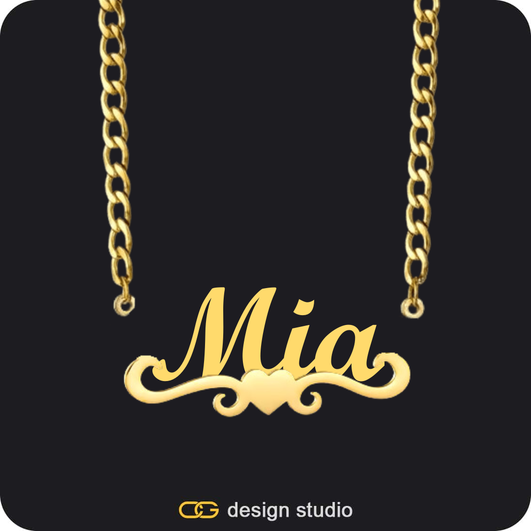 Bubble Letter - C / Gold,The Essential Name Bracelet,The Essential Name Necklace: Looped,Chain Upgrade - 4mm Curb,The Essential Name Necklace: Underline,Chain Upgrade - 4mm Curb