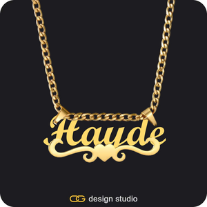 The Essential Name Necklace: Underline,Chain Upgrade - 4mm Curb,The Essential Name Bracelet,The Essential Name Bracelet,The Heartfelt Initial Ring