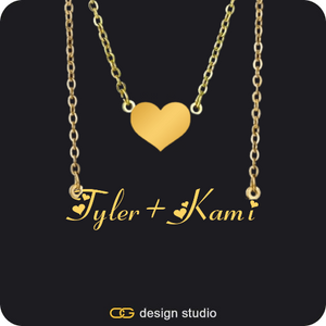 The Essential Name Necklace: Double Layer