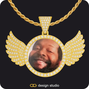 Custom Photo Pendant,Pendant Upgrade - Wings Pendant