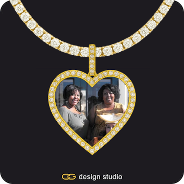 Custom Photo Pendant,Chain Upgrade - Tennis