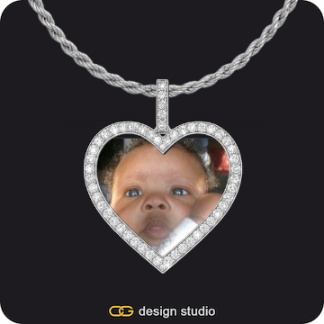 Arial Letter - V / Gold,Custom Charm-Top Photo Pendant,Custom Photo Pendant