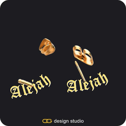 Baguette Letter - A / Gold,The Essential Stud Name Earrings,The Essential Name Bracelet,The Essential Name Necklace,Chain Upgrade - Figarro