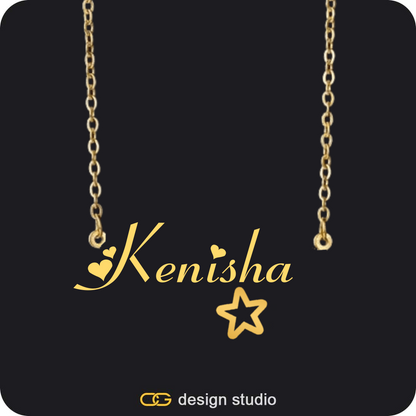 The Essential Name Necklace: Charm,Custom Photo Pendant,Chain Upgrade - Tennis